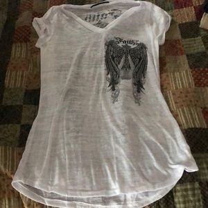 Rhinestone embellished graphic tee